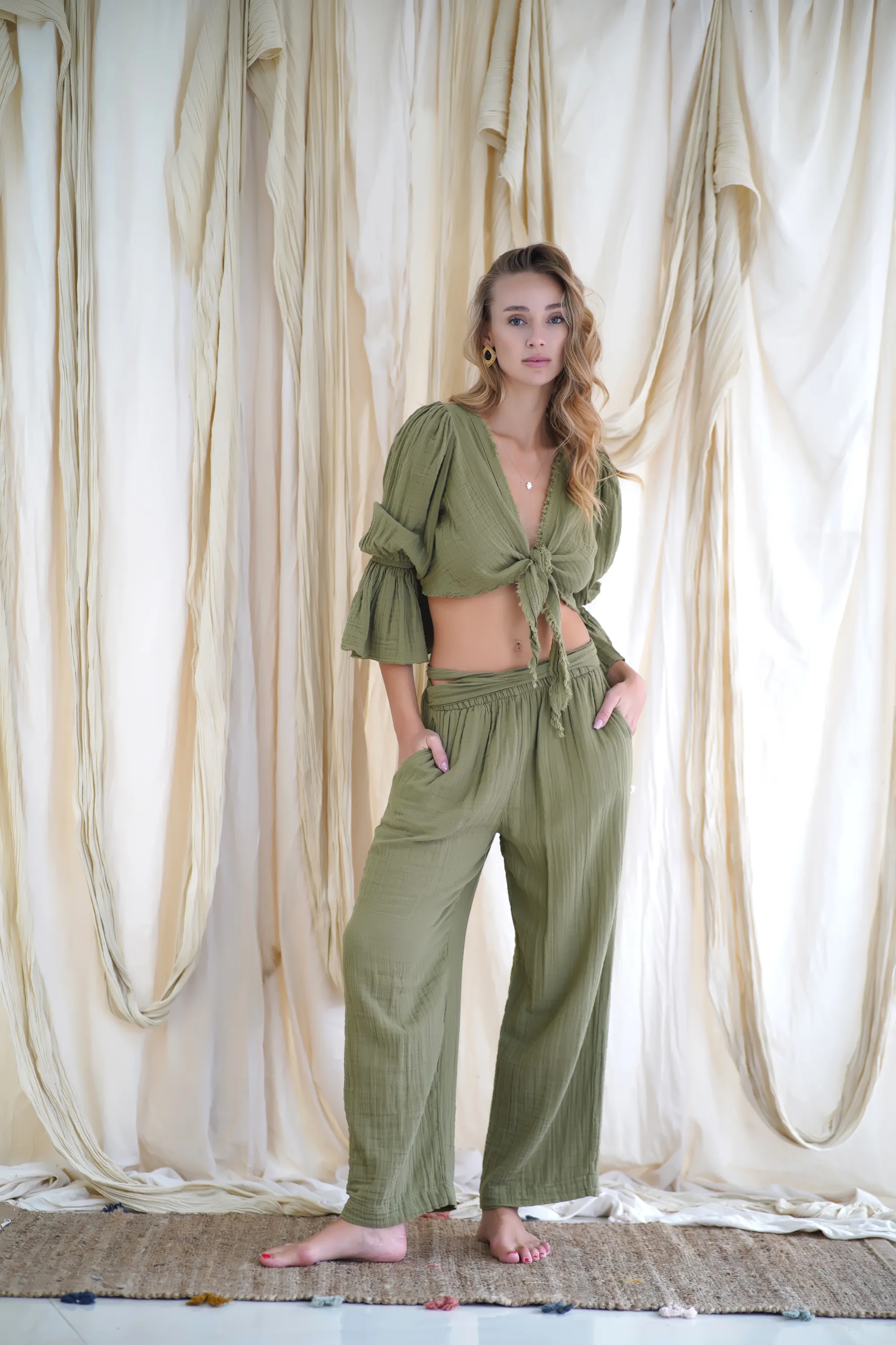 Pants / Khaki Green